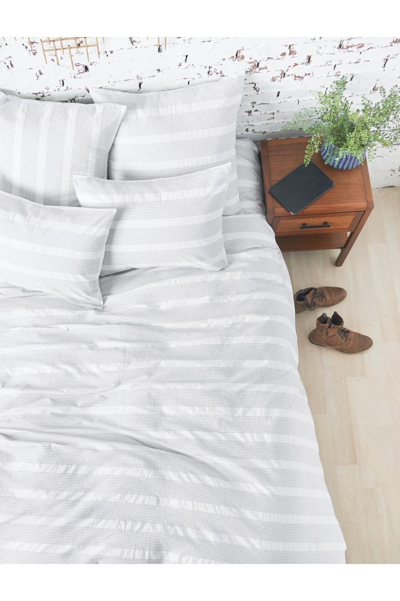 20" x 26" Mason Standard Wide Stripe Geometric Decorative Bedding Pillow Sham, Alternate, color, White