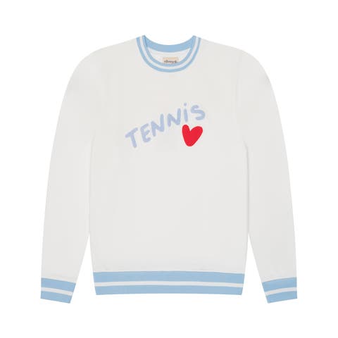 Elle Women's Sweatshirt Tennis Heart