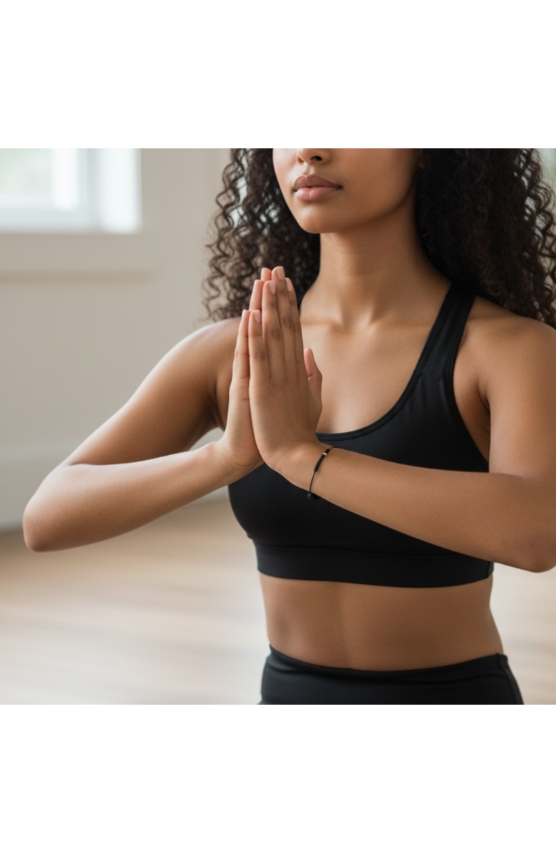 C. GRASSI The Energy Project Bracelet - Protection With Black Tourmaline & Solid 14K Gold Bead, Alternate, color, Black