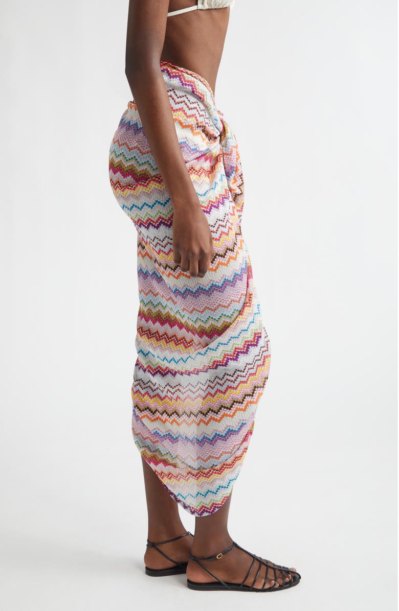 Missoni Zigzag Pareo, Alternate, color, 0001 White Multi