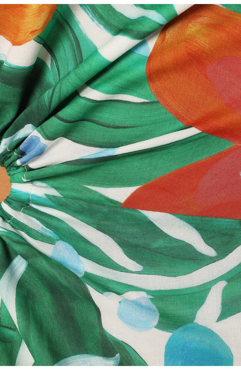 Petal & Pup Arwan Floral Cutout One-Shoulder Minidress, Alternate, color, Kauai