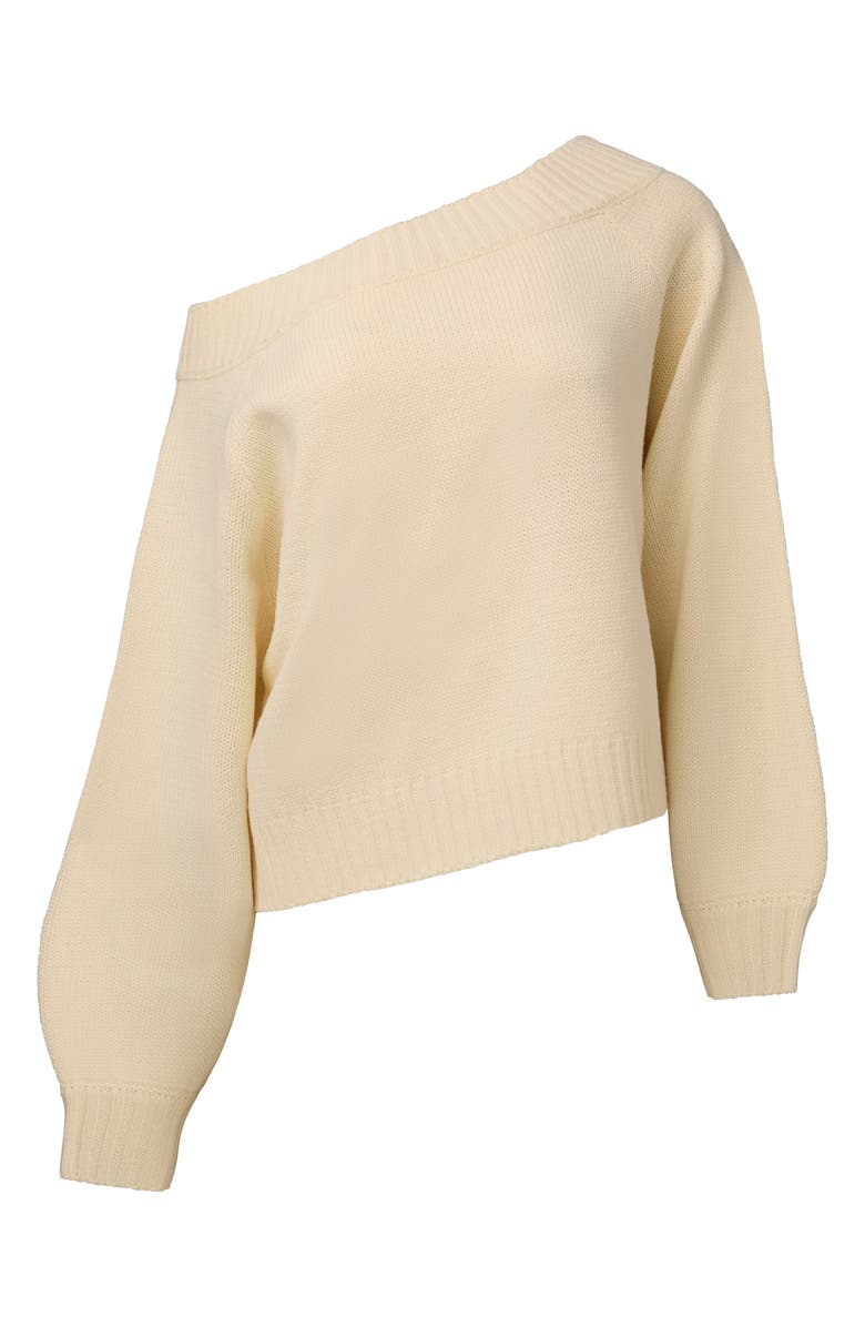 WeWoreWhat Off the Shoulder Sweater, Alternate, color, Ivory