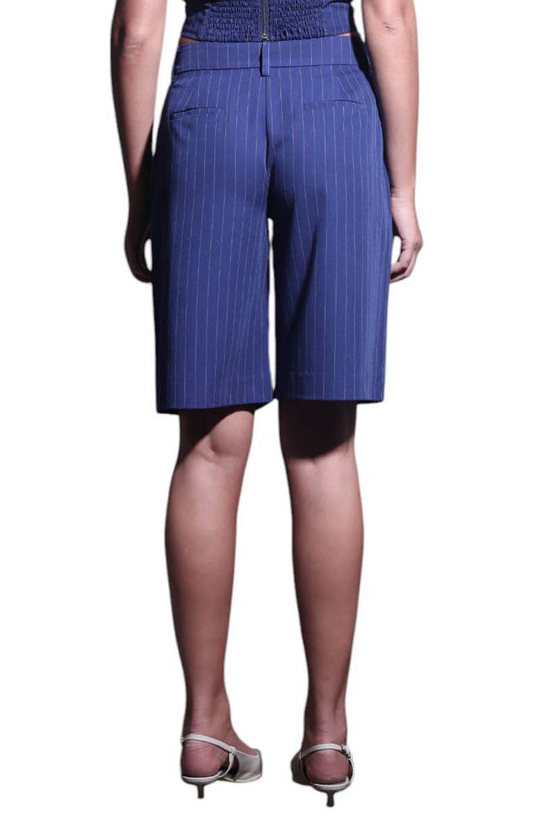 Walter Baker Tristain Pinstripe Bermuda Shorts, Alternate, color, Royal Blue Pin Stripe