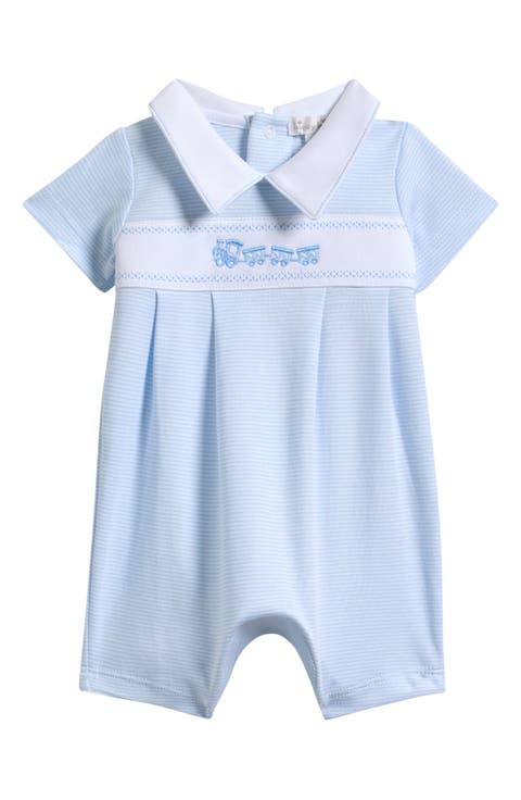 Kids' Smocked Train Romper