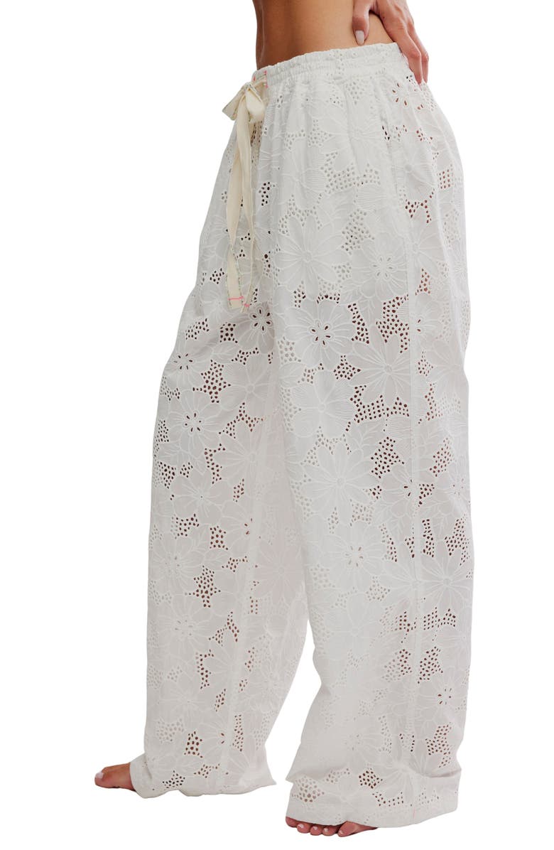 Free People Day Drift Eyelet Pajama Pants, Alternate, color, 