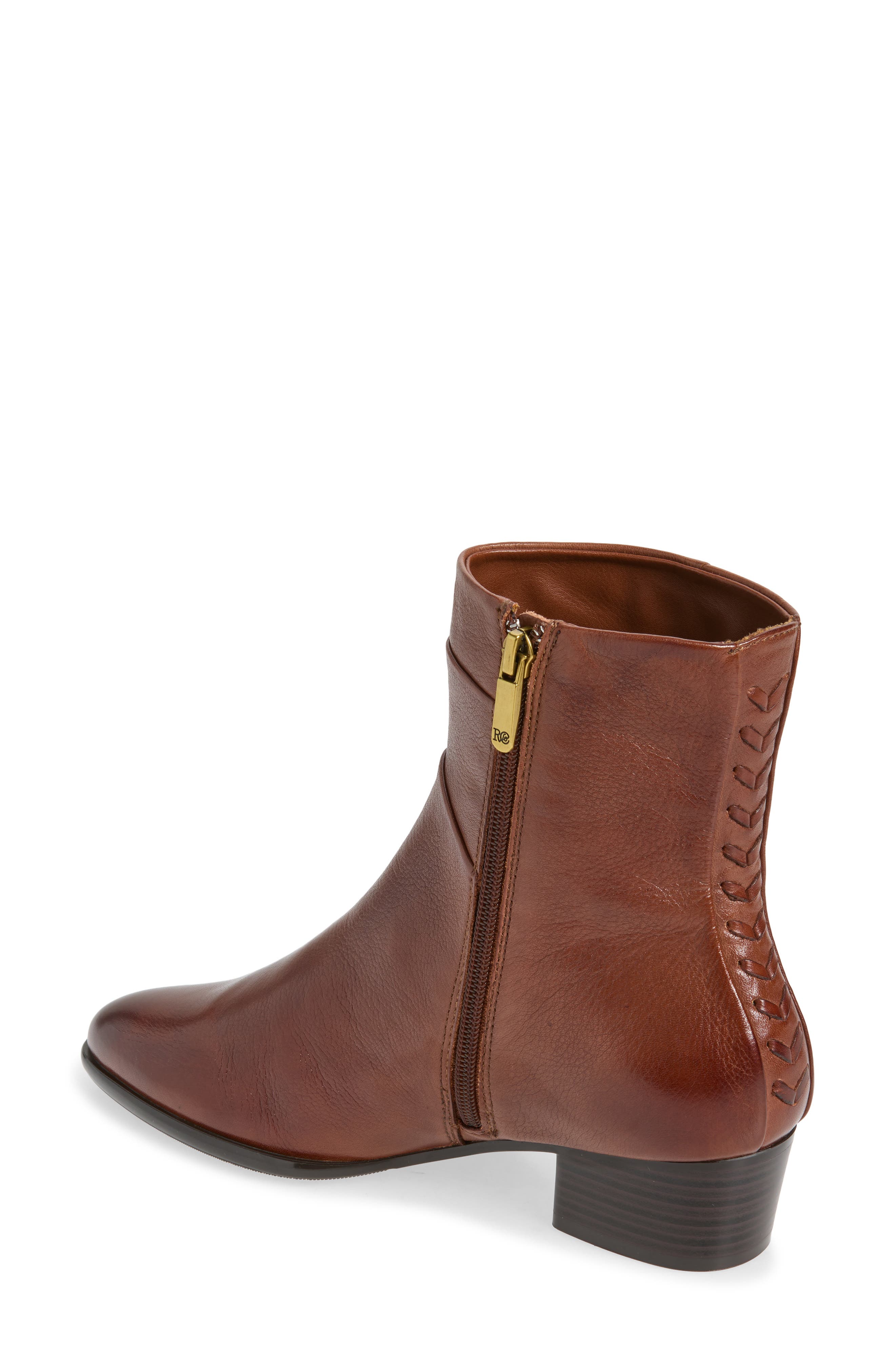 Lori Leather Ankle Bootie, Alternate, color, SHADOW COGNAC-7952