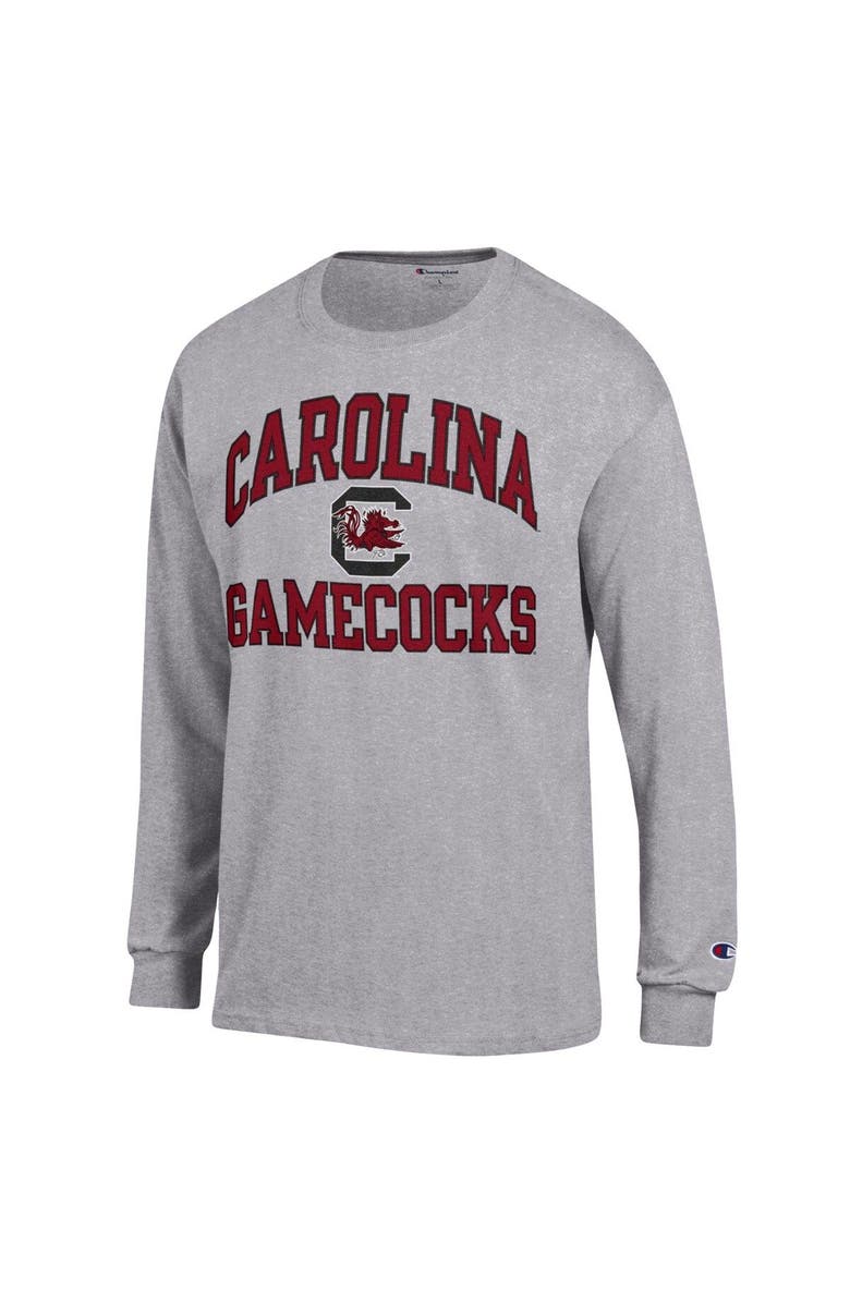 Champion Men's Champion Heather Gray South Carolina Gamecocks High Motor Long Sleeve T-Shirt, Alternate, color, 