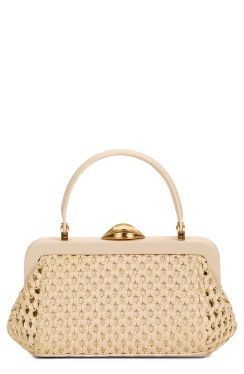 Zuma Woven Top Handle Bag