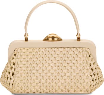 Cult Gaia Zuma Woven Top Handle Bag