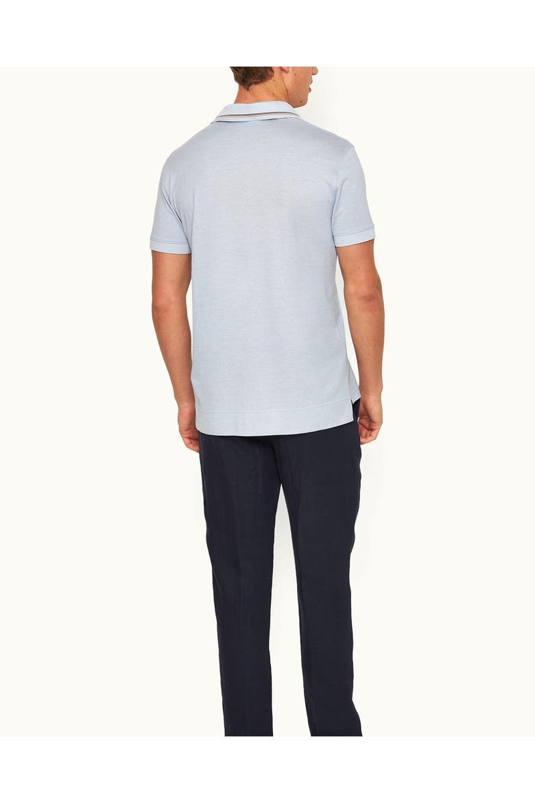 Dominic Tipping Polo Shirt, Alternate, color, Light Sky Pool