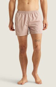 AUTO-REPLY™ Sebastian Solid 4-Inch Nylon Swim Trunks