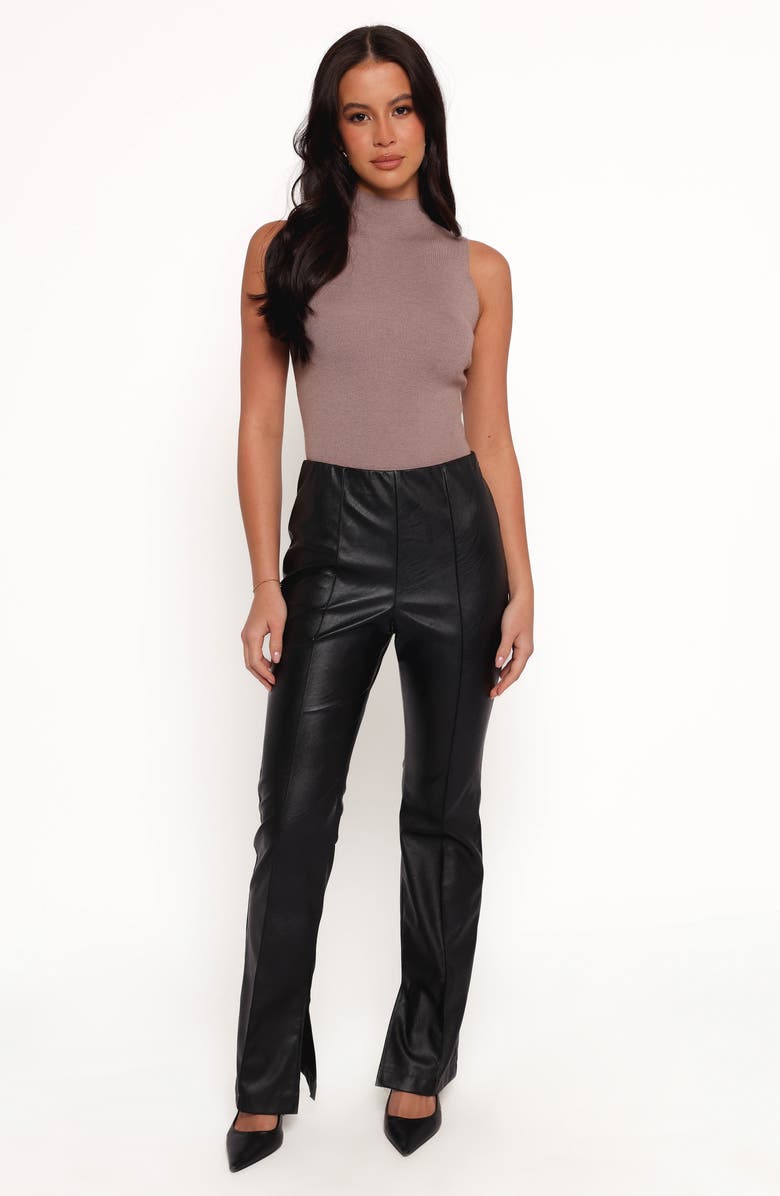 Petal & Pup Kathi Faux Leather Pants, Alternate, color, 