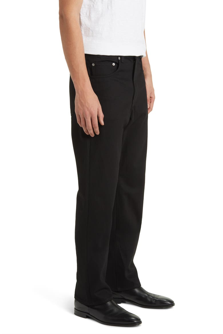 55 Relaxed Straight Leg Organic Cotton Jeans, Alternate, color, BLACK