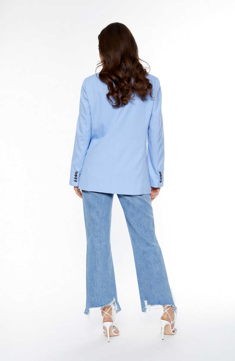 BLUE REVIVAL Your Ex Boyfriends Blazer, Alternate, color, Periwinkle Blue