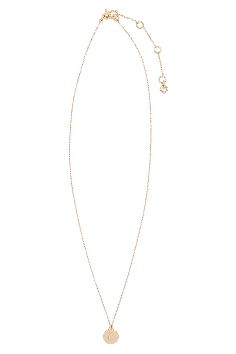 mini initial pendant necklace, Main, color, GOLD - D