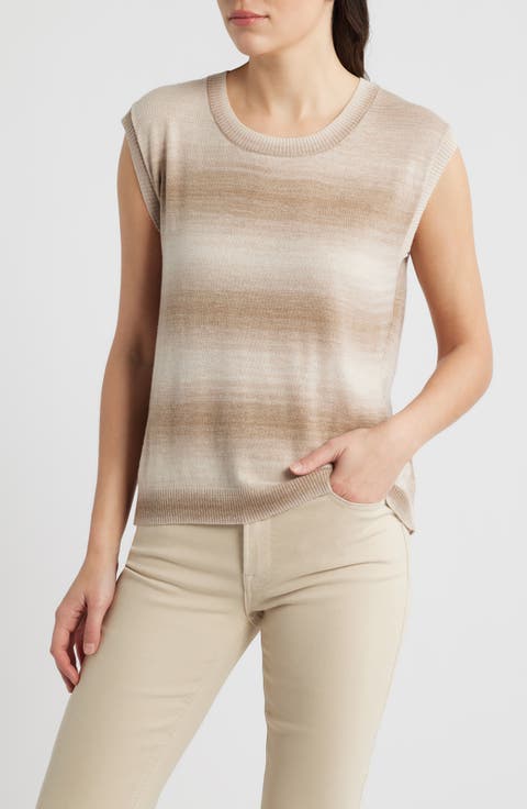 Wrap Back Sleeveless Knit Top