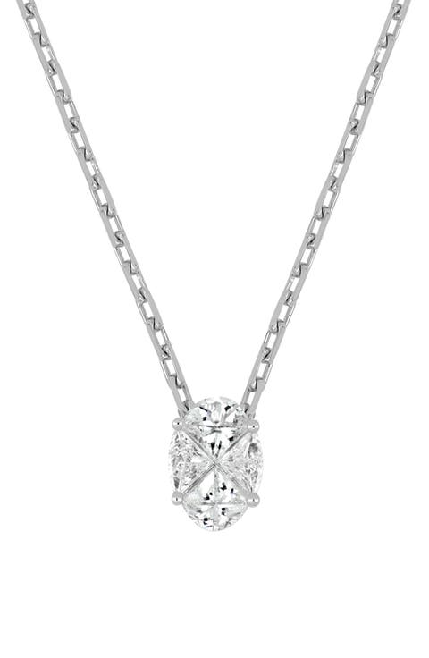 Mika Pie-Cut Diamond Pendant Necklace