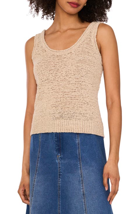 Open Stitch Sweater Tank