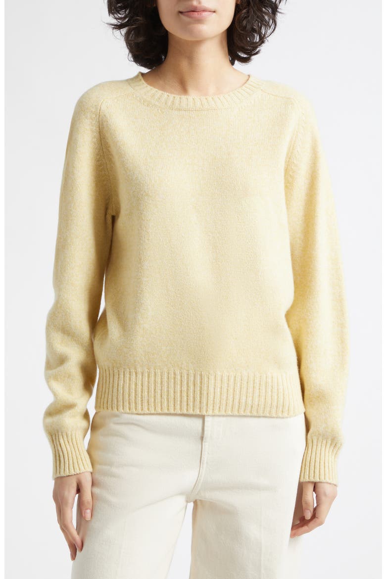 Blyth Lambswool Crewneck Sweater, Alternate, color, SUNSET SONG