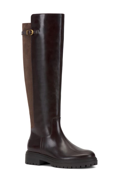 Bertla Leather Knee High Boot