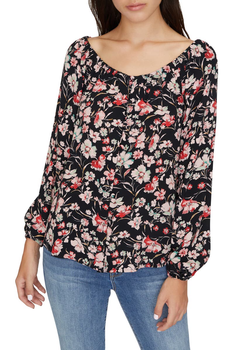 Sanctuary Genevieve Floral Top, Main, color, 