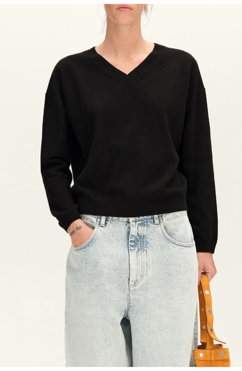 V-neck Wool Cashmere Sweater
