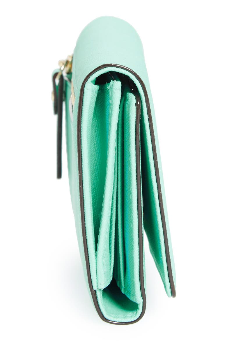 'cedar street - nika' leather wallet, Alternate, color, FRESH AIR