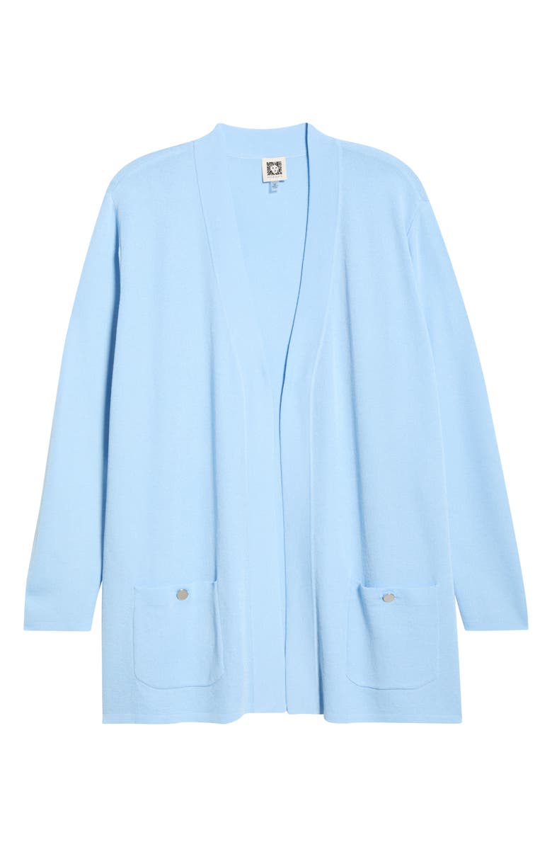 Anne Klein Malibu Open Front Cardigan, Alternate, color, Lakeshore