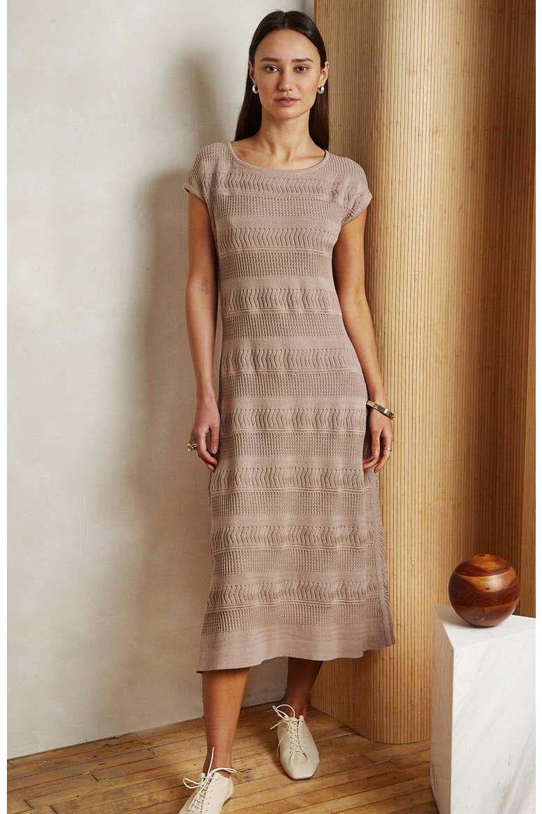 Leah Artisan Knit Dress, Alternate, color, Light Mauve
