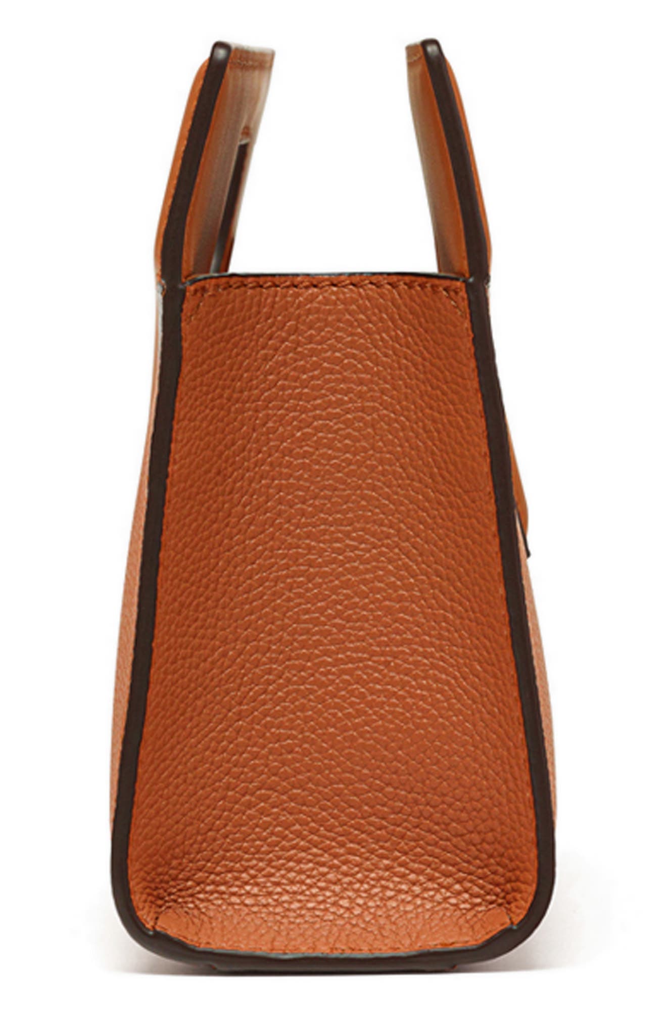 Diamond Tote in Embossed Leather, Alternate, color, COGNAC