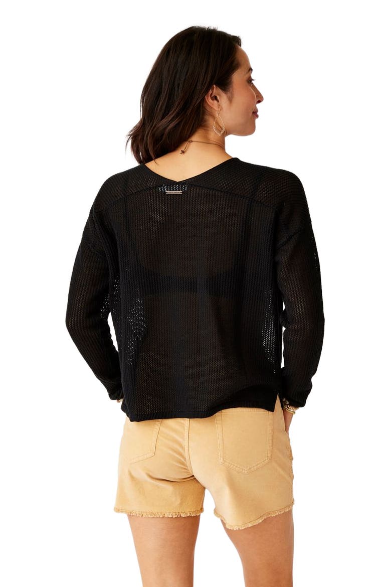 Lightweight Mesh Pullover, Alternate, color, Black