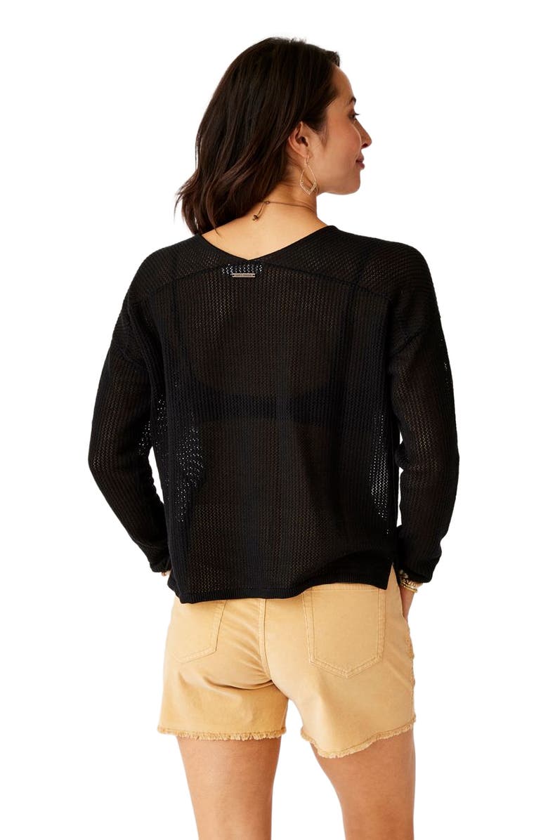Carve Designs Lightweight Mesh Pullover, Alternate, color, Black