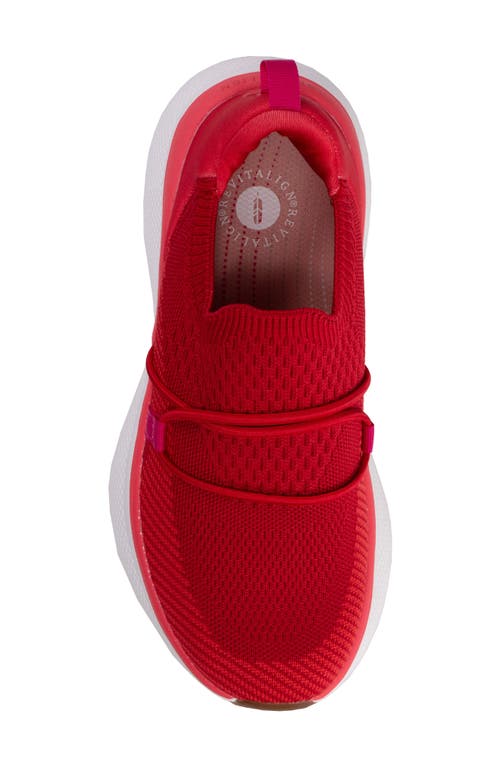 Revitalign Maia Walking Sneaker In Red