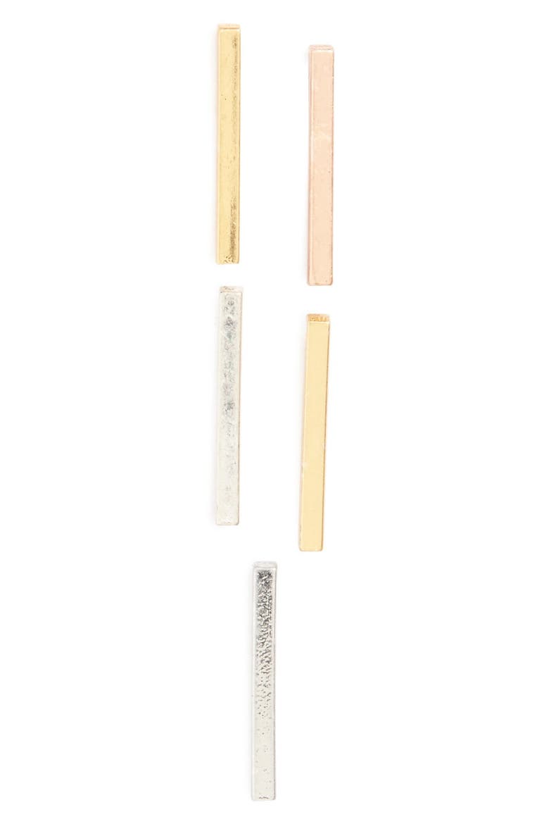 Mix & Match Bar Earrings, Main, color, VINTAGE GOLD