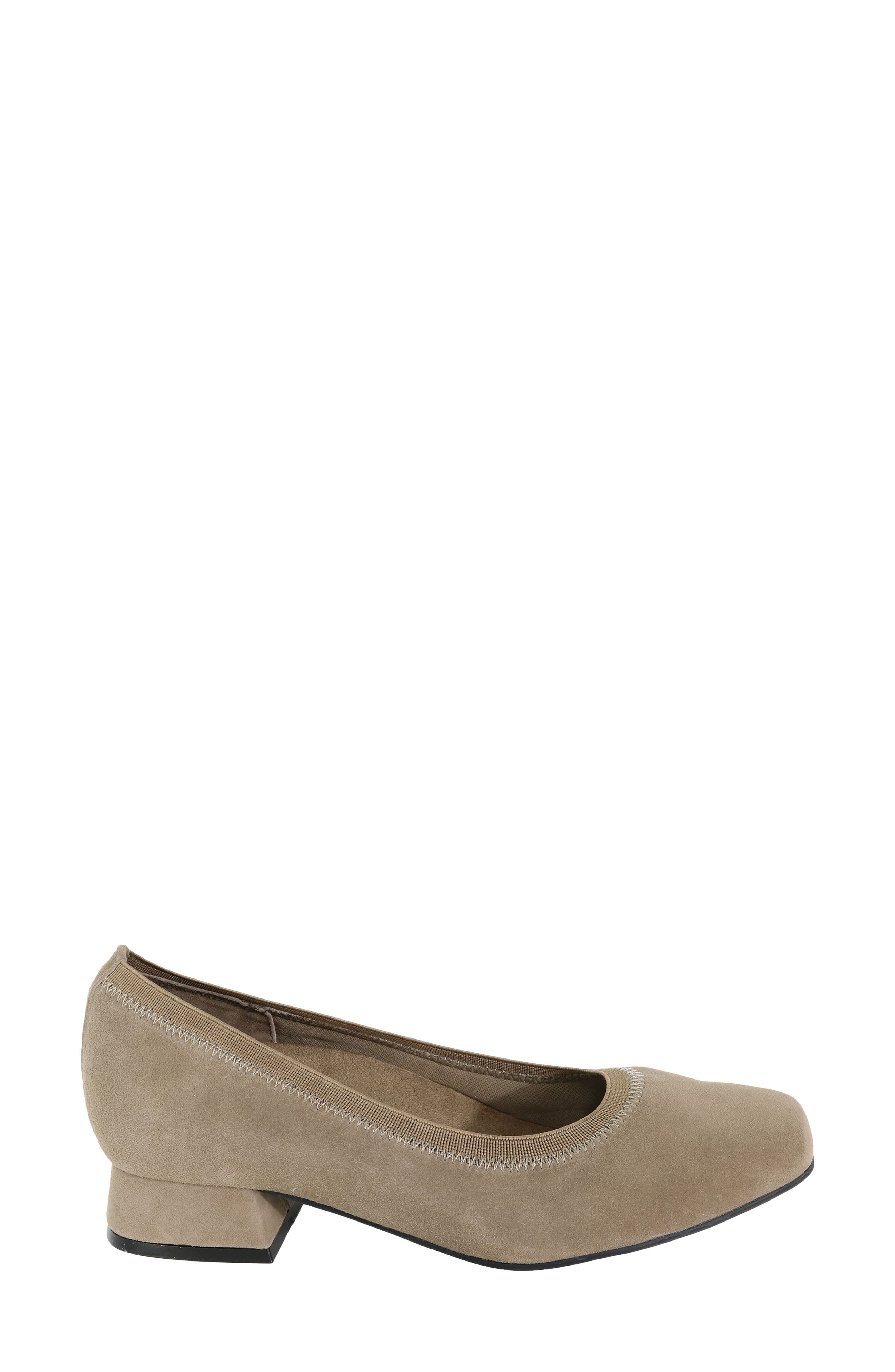 Fab Square Toe Pump, Alternate, color, TAUPE SUEDE