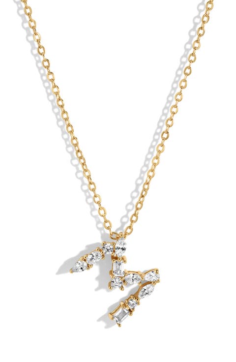 Letter Pendant Necklace