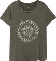 Lucky Brand Embellished Sun Graphic T-Shirt