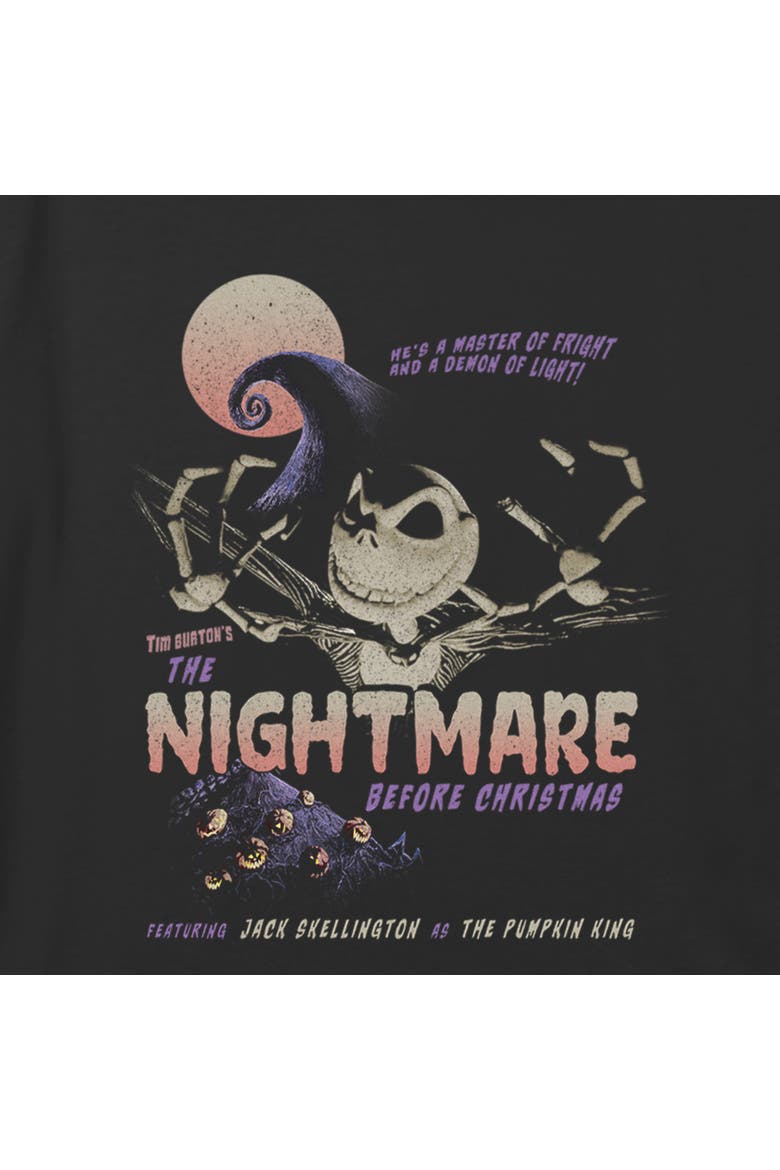 Girl's The Nightmare Before Christmas Jack Master of Fright  Graphic T-Shirt, Alternate, color, Black