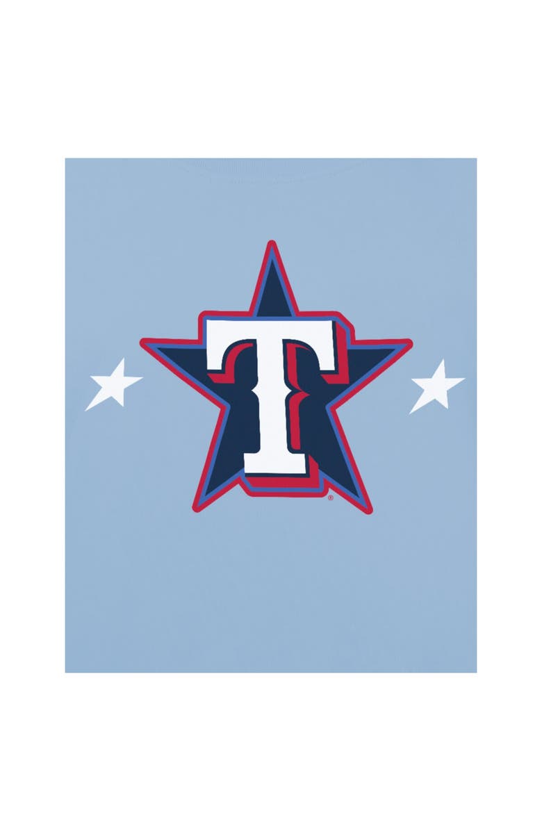 New Era Men's New Era Light Blue Texas Rangers 2025 MLB All-Star Game Workout T-Shirt, Alternate, color, Light Blue