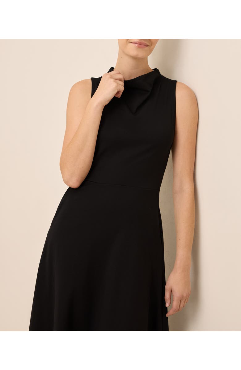 Pact Organic Cotton Fit & Flare Cowl Neck Dress, Alternate, color, 