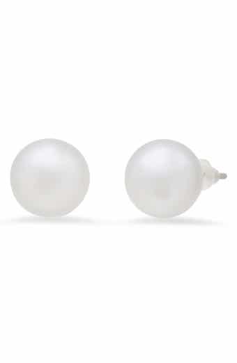 Faux Pearl Stud Earrings