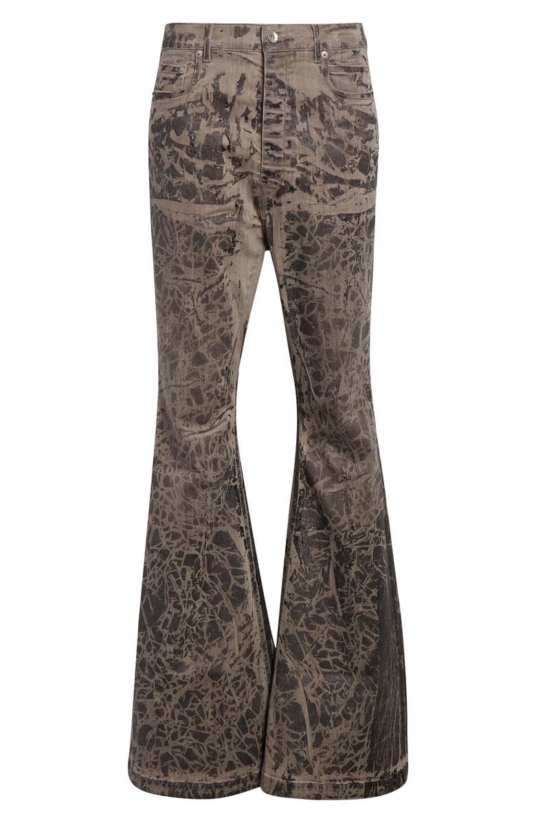 Rick Owens DRKSHDW Bolan Bootcut Jeans, Alternate, color, Black Washed Foil