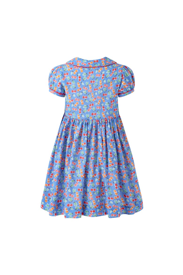 Cherry Button-Front Dress, Alternate, color, Blue