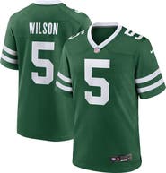 Nike Men's Nike Garrett Wilson Legacy Green New York Jets Game Jersey