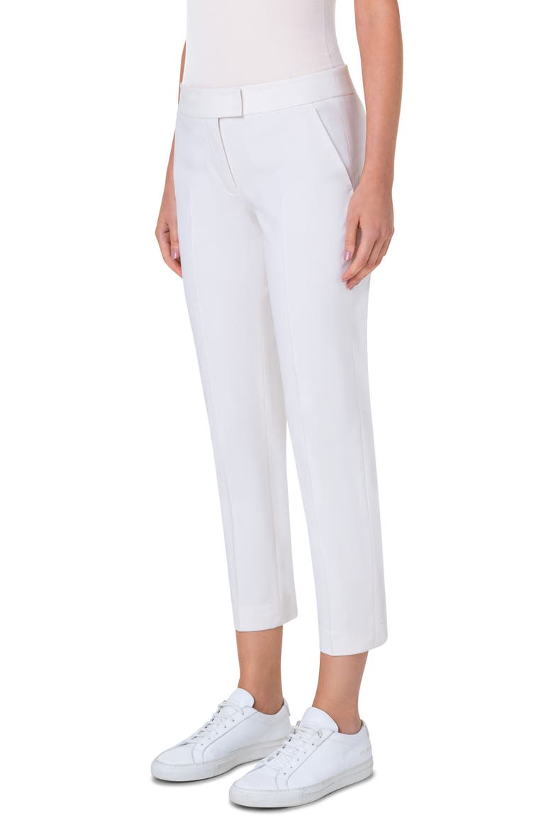 Frankie Stretch Cotton Pants, Alternate, color, CREAM