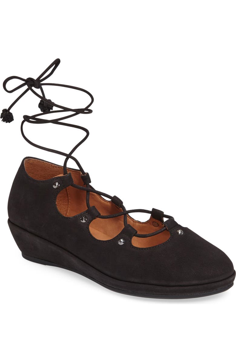 Gentle Souls Nita Lace-Up Flat, Main, color,