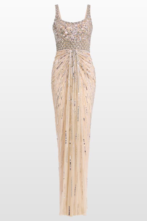 Elixir Sequin-Embellished Maxi Dress