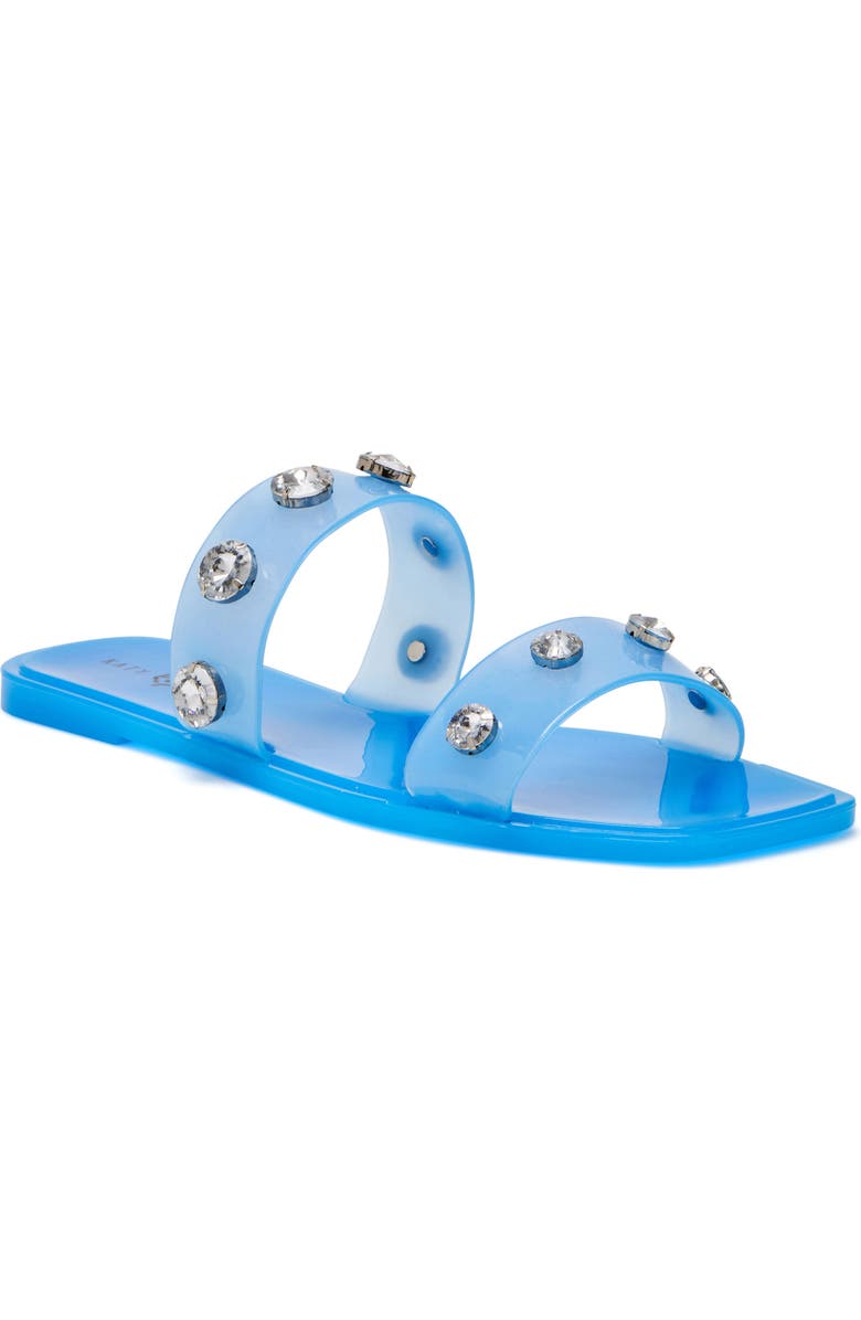 Katy Perry The Geli Embellished Slide Sandal, Main, color, Tranquil Blue