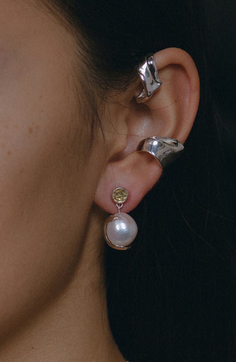 FARIS Pomme Pearl Drop Earrings, Alternate, color,