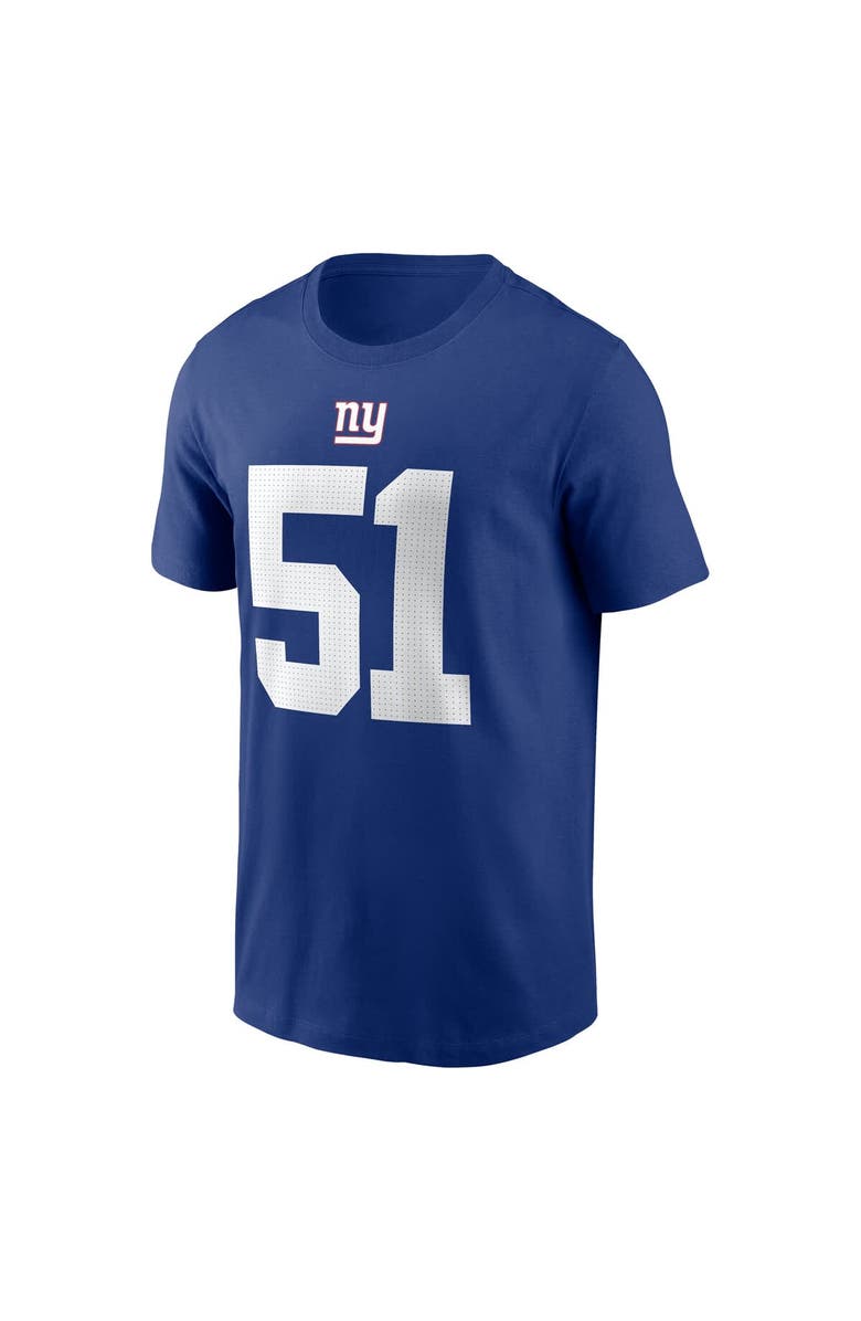 Nike Men's Nike Abdul Carter Royal New York Giants Name & Number T-Shirt, Alternate, color, Royal